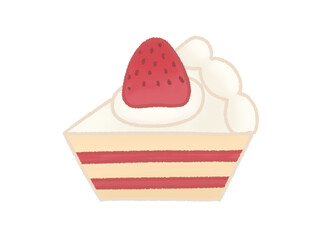 ショートケーキのイラスト