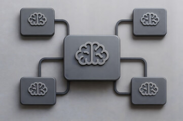 Artificial intelligence agent orchestration network concept