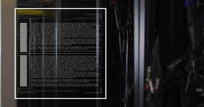 Scanning overlay fading in and initiating diagnostic scan on servers with progress bar filling