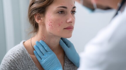 Skin allergy and pigment issue assessment by a dermatologist