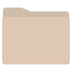 Folder Icons for Desktop, Pink and Beige, Neutral Icons, DARK BEIGE