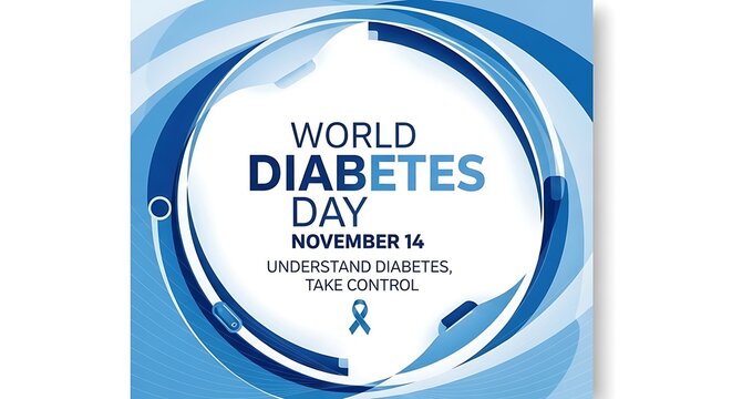 Raise diabetes awareness with this vibrant World Diabetes Day graphic for November 14th