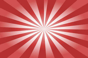 Red and White Sunburst Background Illustration for Graphic Design Projects