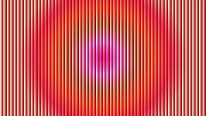 Red and Pink Vertical Corrugated Surface With Central Glow abstract background