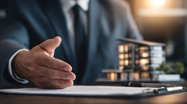 A finance savvy real estate agent guided by a broker confidently handled a residential project acquiring apartments A lawyer negotiated a business deal for the property