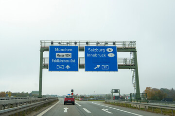 Autobahn 94 in Bavaria - Germany