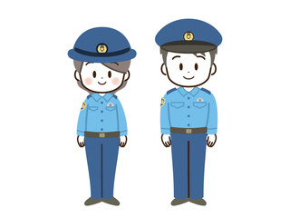 警察官_男女_フラット