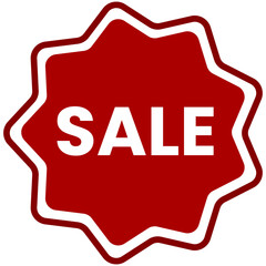 SALE Badge Icon — Solid/Duotone, Transparent PNG, sale icon on metal button