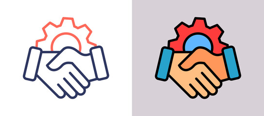Collaboration multistyle icon