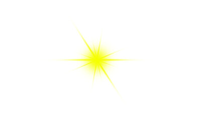 Fototapeta premium Glowing Sunburst Light Effect with transparent background PNG and JPEG image