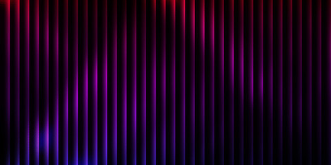 Abstract vertical lines of purple and red light