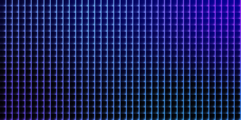 Abstract grid pattern with blue and purple gradient background