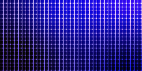 Abstract grid pattern with gradient blue and white light