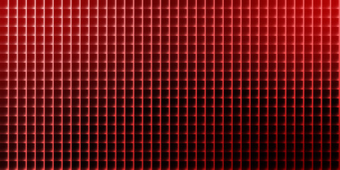 Abstract red grid pattern with subtle light effects
