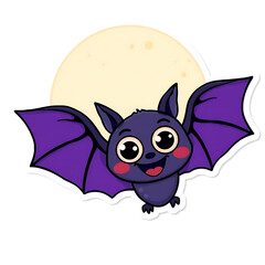 cute halloween bat stickers