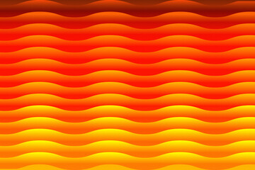 Yellow to Brown Wave Gradient. Horizontal Abstract Pattern with Warm Flow and Depth. Modern futuristic texture suitable for tech design, wallpaper, cover, poster, banner, brochure, website, flyer
