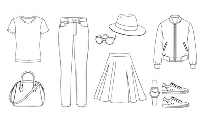 Fashion Accessories Line Icons