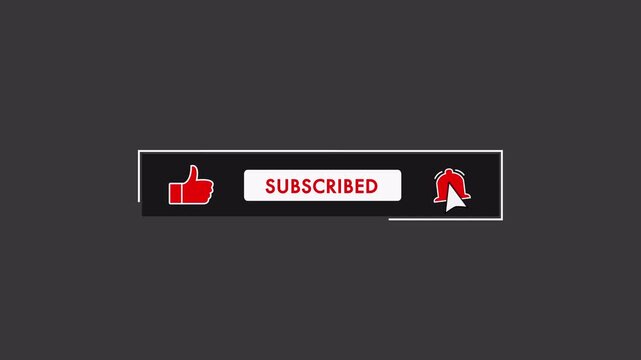 Subscribe like and bell button transparent background 4K