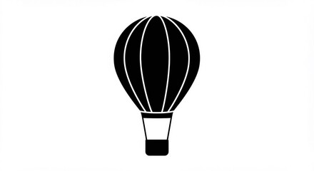 air balloon isolated on white