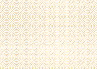 【日本の伝統模様】鹿子のシームレスパターン（黄系） / Kanoko – Japanese Traditional Kanoko (Fawn Dot) Pattern (Yellow Tones)