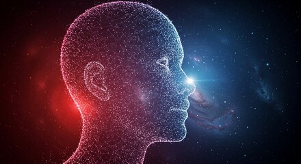 human head with brain