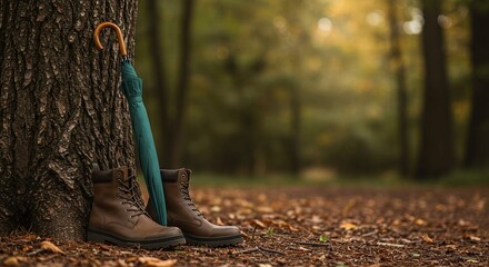 walking in the woods