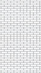 Vertical Rectangular Graphic with White Bricks and Gray Mortar Lines
