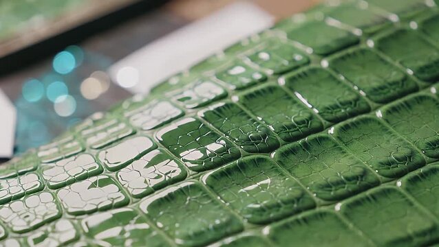 Textured Pattern Simulating the Shiny Skin of a Reptile Creature in