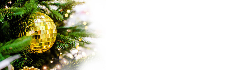 Christmas background-colored toys hang on the Christmas tree
