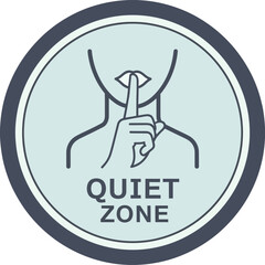 Illustration of quiet zone icon	

