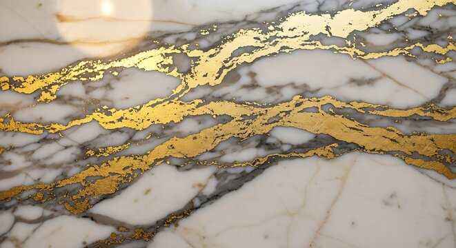Luxurious marble backdrop with dazzling golden veins, artistic texture