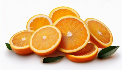 Fototapeta premium Ugli Fruit Slices On Transparent Background