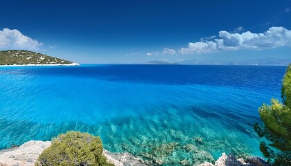 Fototapeta premium Azure Seascape Of The Aegean Sea