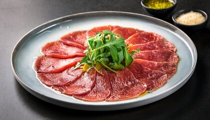 Carpaccio Dish On A Plate