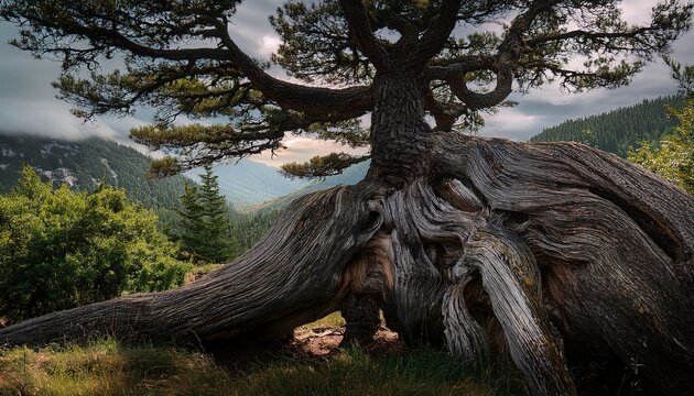 Frightening Ancient Pine Tree