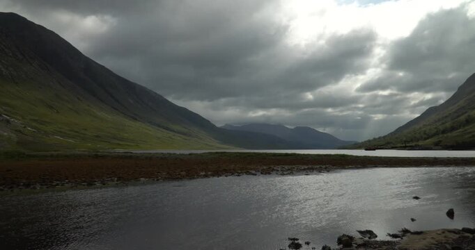 View of Glen Etive in Scotland, UK