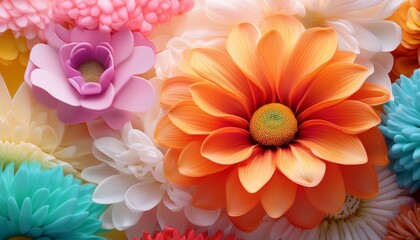 Obraz premium Groovy Flower Abstract