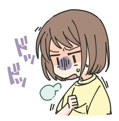 動悸がする女性１