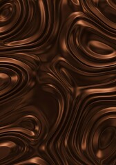 Abstract Dark Brown Metal Swirls Texture, Metallic Surface Pattern Design