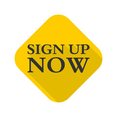 Sign up button icon isolated on transparent background