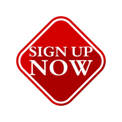 Sign up button icon isolated on transparent background