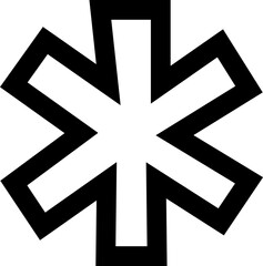 Fototapeta premium star icon in line style. Sparkle star icon set ,Shine symbol illustration. star glyph icon Stars in modern simple line style. Vector. Modern simple star isolated on transparent background.