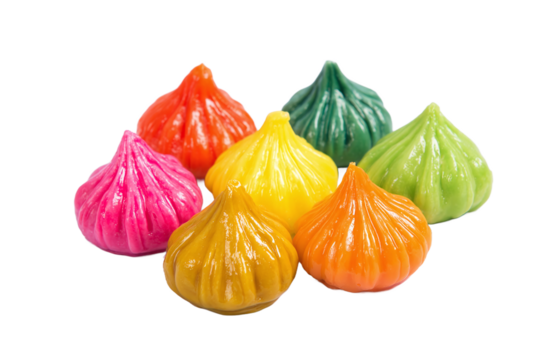 Colorful modak, a traditional indian sweet dish