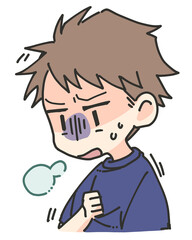 動悸がする男性２