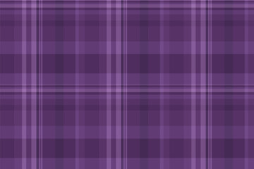 Tee check texture fabric, rose plaid background seamless. Fuzzy tartan pattern textile vector in purple and violet colors.