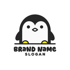 Adorable penguin logo for a brand
