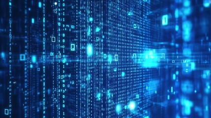 Abstract digital data flow visualization