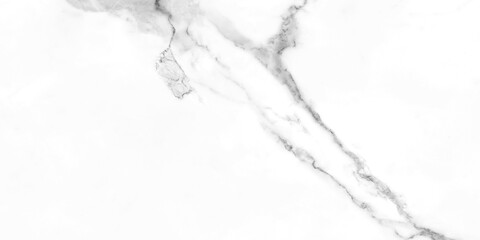 Obraz premium White marble with gray veins. Calacata Italian stone, texture for ceramic tiles, carpet design.