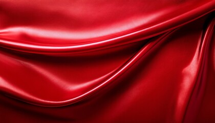 Obraz premium Red Shiny Latex Background Red Latex With Folds Background
