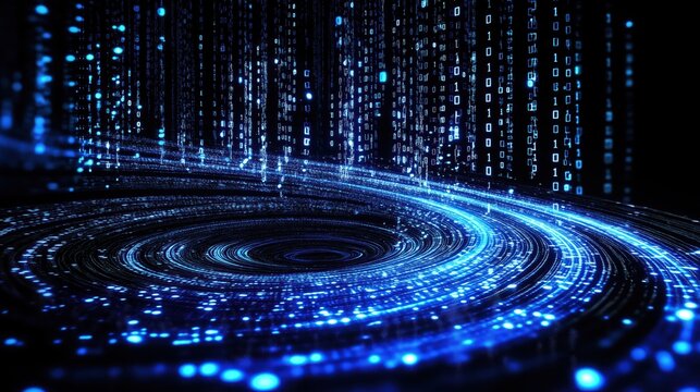 Abstract Digital Data Vortex